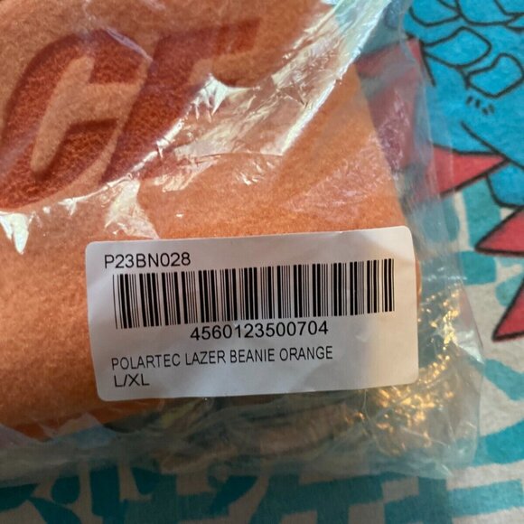 Palace Skateboards Polartec Lazer Beanie Orange L/XL FW23 Spellot Pocket Bright - Picture 5 of 6